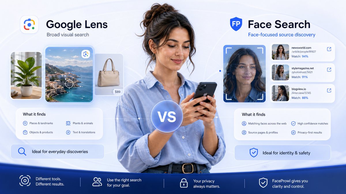 Google Lens vs Face Search illustration
