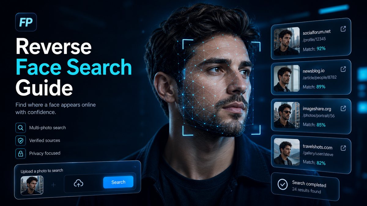 Reverse Face Search Guide illustration