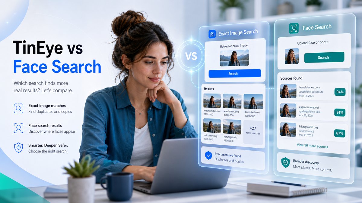 TinEye vs Face Search illustration